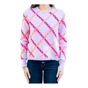 THML Lilac Purple Crewneck Sweater Medium M